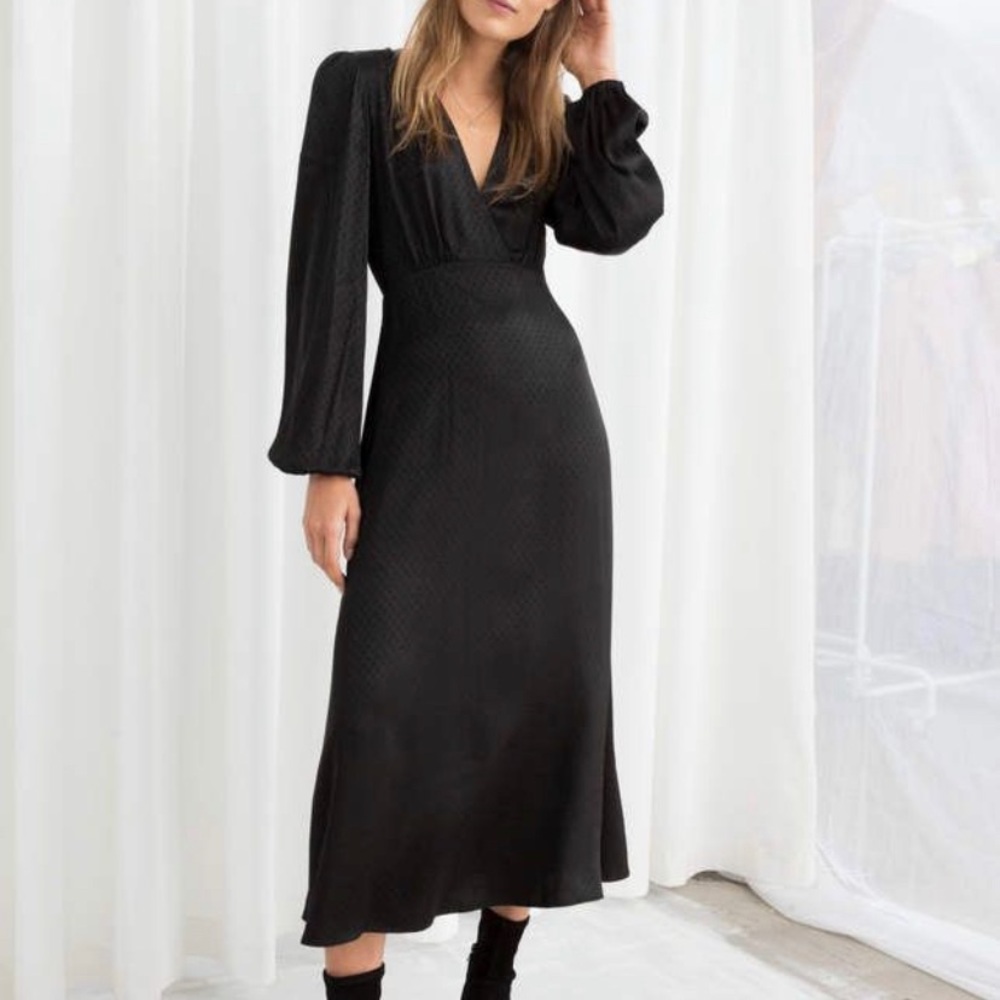 New condition andotherstories black jacquard dress